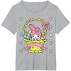 image:imageMy Melody Logo Happy Easter Tee Shirt TShirtHeather Grey