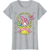 image:imageMy Melody Logo Happy Easter Tee Shirt TShirtHeather Grey