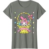 image:imageMy Melody Logo Happy Easter Tee Shirt TShirtOlive Heather