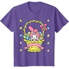 image:imageMy Melody Logo Happy Easter Tee Shirt TShirtPurple Heather