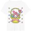 image:imageMy Melody Logo Happy Easter Tee Shirt TShirtWhite