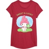 image:imageMy Melody Sweet and Lucky St Patricks Tee Shirt TShirtRed Heather