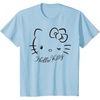 image:imageSANRIO Hello Kitty Winking Tee TShirt Womens Casual Classic Cartoon Letter Print TShirt Grey SmallBaby Blue