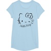 image:imageSANRIO Hello Kitty Winking Tee TShirt Womens Casual Classic Cartoon Letter Print TShirt Grey SmallBaby Blue