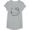image:imageSANRIO Hello Kitty Winking Tee TShirt Womens Casual Classic Cartoon Letter Print TShirt Grey SmallHeather Grey