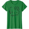 image:imageSANRIO Hello Kitty Winking Tee TShirt Womens Casual Classic Cartoon Letter Print TShirt Grey SmallKelly Green