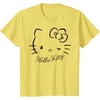 image:imageSANRIO Hello Kitty Winking Tee TShirt Womens Casual Classic Cartoon Letter Print TShirt Grey SmallLemon Yellow