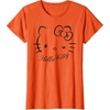 image:imageSANRIO Hello Kitty Winking Tee TShirt Womens Casual Classic Cartoon Letter Print TShirt Grey SmallOrange