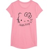 image:imageSANRIO Hello Kitty Winking Tee TShirt Womens Casual Classic Cartoon Letter Print TShirt Grey SmallPink
