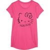 image:imageSANRIO Hello Kitty Winking Tee TShirt Womens Casual Classic Cartoon Letter Print TShirt Grey SmallPink Heather