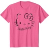 image:imageSANRIO Hello Kitty Winking Tee TShirt Womens Casual Classic Cartoon Letter Print TShirt Grey SmallPink Heather