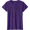 image:imageSANRIO Hello Kitty Winking Tee TShirt Womens Casual Classic Cartoon Letter Print TShirt Grey SmallPurple