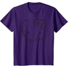 image:imageSANRIO Hello Kitty Winking Tee TShirt Womens Casual Classic Cartoon Letter Print TShirt Grey SmallPurple