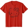 image:imageSANRIO Hello Kitty Winking Tee TShirt Womens Casual Classic Cartoon Letter Print TShirt Grey SmallRed