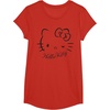 image:imageSANRIO Hello Kitty Winking Tee TShirt Womens Casual Classic Cartoon Letter Print TShirt Grey SmallRed
