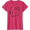 image:imageSANRIO Hello Kitty Winking Tee TShirt Womens Casual Classic Cartoon Letter Print TShirt Grey SmallRed Heather
