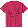 image:imageSANRIO Hello Kitty Winking Tee TShirt Womens Casual Classic Cartoon Letter Print TShirt Grey SmallRed Heather