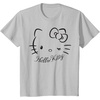 image:imageSANRIO Hello Kitty Winking Tee TShirt Womens Casual Classic Cartoon Letter Print TShirt Grey SmallSilver Grey
