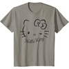 image:imageSANRIO Hello Kitty Winking Tee TShirt Womens Casual Classic Cartoon Letter Print TShirt Grey SmallSlate Grey