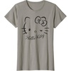 image:imageSANRIO Hello Kitty Winking Tee TShirt Womens Casual Classic Cartoon Letter Print TShirt Grey SmallSlate Grey