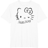image:imageSANRIO Hello Kitty Winking Tee TShirt Womens Casual Classic Cartoon Letter Print TShirt Grey SmallWhite