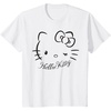 image:imageSANRIO Hello Kitty Winking Tee TShirt Womens Casual Classic Cartoon Letter Print TShirt Grey SmallWhite