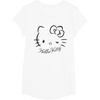 image:imageSANRIO Hello Kitty Winking Tee TShirt Womens Casual Classic Cartoon Letter Print TShirt Grey SmallWhite