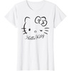 image:imageSANRIO Hello Kitty Winking Tee TShirt Womens Casual Classic Cartoon Letter Print TShirt Grey SmallWhite