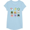 image:imageSANRIO Hello Kitty and Friends Supercute Stickers Unisex Adult Child TShirt Black Small Classic Fit Crew Neck Short Sleeve Cotton 60 Polyester 40Baby Blue