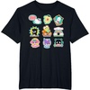 image:imageSANRIO Hello Kitty and Friends Supercute Stickers Unisex Adult Child TShirt Black Small Classic Fit Crew Neck Short Sleeve Cotton 60 Polyester 40Black