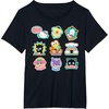 image:imageSANRIO Hello Kitty and Friends Supercute Stickers Unisex Adult Child TShirt Black Small Classic Fit Crew Neck Short Sleeve Cotton 60 Polyester 40Black