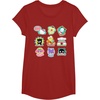 image:imageSANRIO Hello Kitty and Friends Supercute Stickers Unisex Adult Child TShirt Black Small Classic Fit Crew Neck Short Sleeve Cotton 60 Polyester 40Cranberry Red