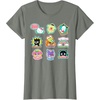 image:imageSANRIO Hello Kitty and Friends Supercute Stickers Unisex Adult Child TShirt Black Small Classic Fit Crew Neck Short Sleeve Cotton 60 Polyester 40Olive Heather