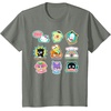 image:imageSANRIO Hello Kitty and Friends Supercute Stickers Unisex Adult Child TShirt Black Small Classic Fit Crew Neck Short Sleeve Cotton 60 Polyester 40Olive Heather