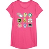 image:imageSANRIO Hello Kitty and Friends Supercute Stickers Unisex Adult Child TShirt Black Small Classic Fit Crew Neck Short Sleeve Cotton 60 Polyester 40Pink Heather
