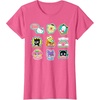 image:imageSANRIO Hello Kitty and Friends Supercute Stickers Unisex Adult Child TShirt Black Small Classic Fit Crew Neck Short Sleeve Cotton 60 Polyester 40Pink Heather