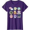 image:imageSANRIO Hello Kitty and Friends Supercute Stickers Unisex Adult Child TShirt Black Small Classic Fit Crew Neck Short Sleeve Cotton 60 Polyester 40Purple