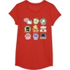 image:imageSANRIO Hello Kitty and Friends Supercute Stickers Unisex Adult Child TShirt Black Small Classic Fit Crew Neck Short Sleeve Cotton 60 Polyester 40Red