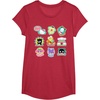 image:imageSANRIO Hello Kitty and Friends Supercute Stickers Unisex Adult Child TShirt Black Small Classic Fit Crew Neck Short Sleeve Cotton 60 Polyester 40Red Heather