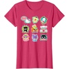 image:imageSANRIO Hello Kitty and Friends Supercute Stickers Unisex Adult Child TShirt Black Small Classic Fit Crew Neck Short Sleeve Cotton 60 Polyester 40Red Heather