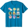 image:imageSANRIO Hello Kitty and Friends Supercute Stickers Unisex Adult Child TShirt Black Small Classic Fit Crew Neck Short Sleeve Cotton 60 Polyester 40Sapphire Blue