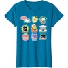 image:imageSANRIO Hello Kitty and Friends Supercute Stickers Unisex Adult Child TShirt Black Small Classic Fit Crew Neck Short Sleeve Cotton 60 Polyester 40Sapphire Blue