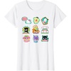 image:imageSANRIO Hello Kitty and Friends Supercute Stickers Unisex Adult Child TShirt Black Small Classic Fit Crew Neck Short Sleeve Cotton 60 Polyester 40White
