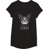 image:imageSANRIO Kuromi Nerd Glasses TShirtBlack