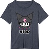 image:imageSANRIO Kuromi Nerd Glasses TShirtHeather Blue