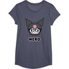 image:imageSANRIO Kuromi Nerd Glasses TShirtHeather Blue