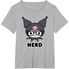 image:imageSANRIO Kuromi Nerd Glasses TShirtHeather Grey