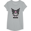 image:imageSANRIO Kuromi Nerd Glasses TShirtHeather Grey