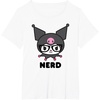 image:imageSANRIO Kuromi Nerd Glasses TShirtWhite