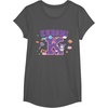 image:imageSANRIO Kuromi Varsity Letter K TShirtAsphalt Grey